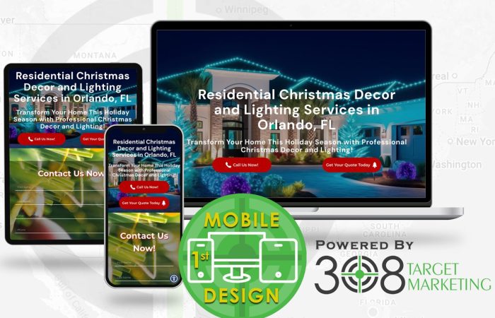 new client holiday lighting company semppl landing pages mobile first blog