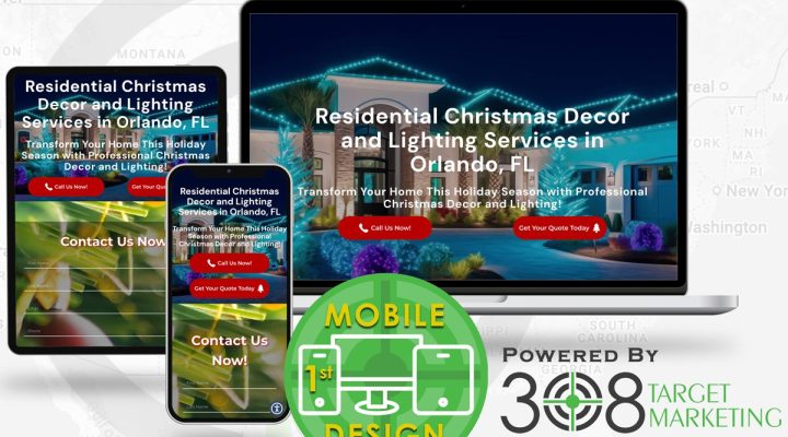 new client holiday lighting company semppl landing pages mobile first blog
